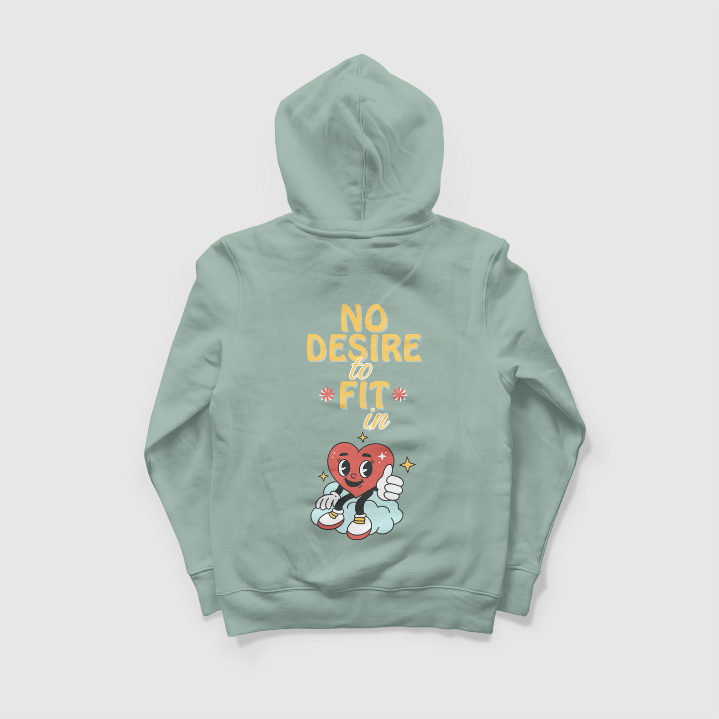 NO DESIRE TO FIT IN - OVERSIZED HOODIE