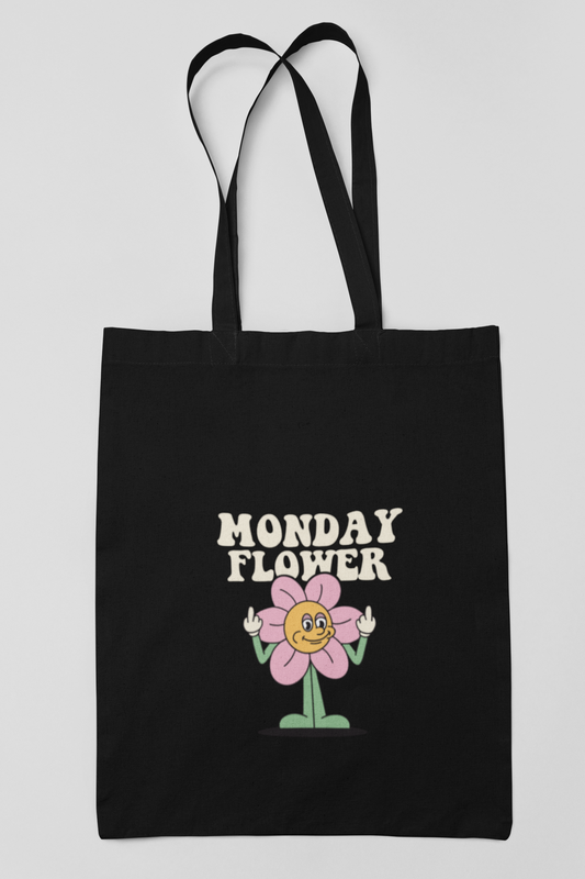 MONDAY FLOWER - ORGANIC JUTEBEUTEL