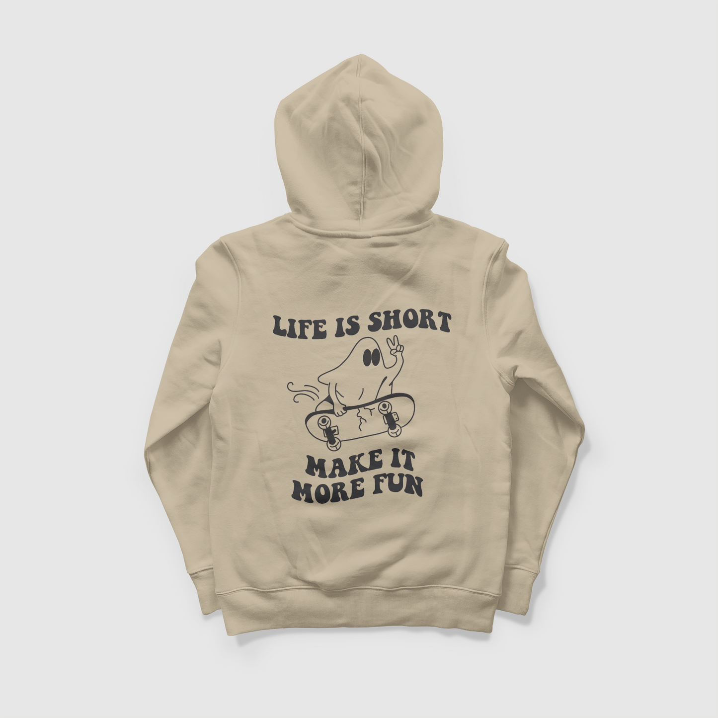 LIFE IS SHORT - OVERSIZED HOODIE