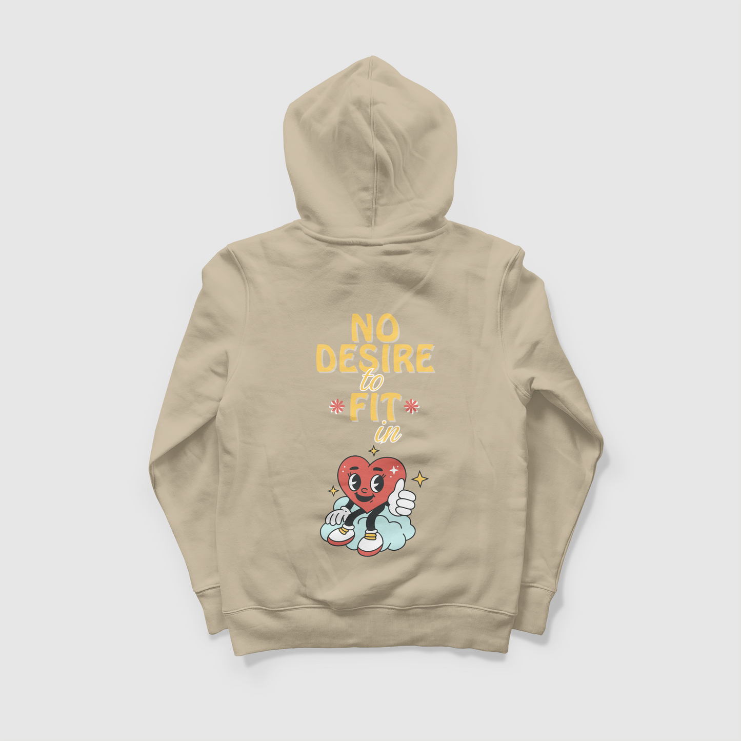 NO DESIRE TO FIT IN - OVERSIZED HOODIE