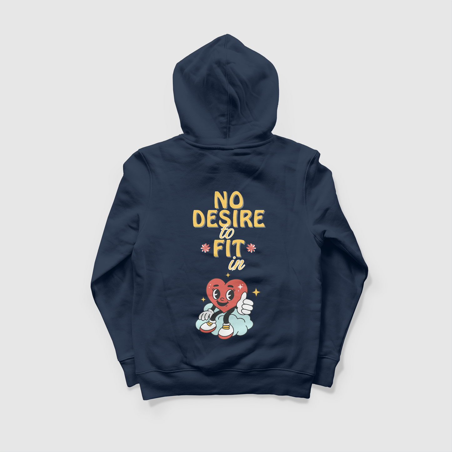 NO DESIRE TO FIT IN - OVERSIZED HOODIE